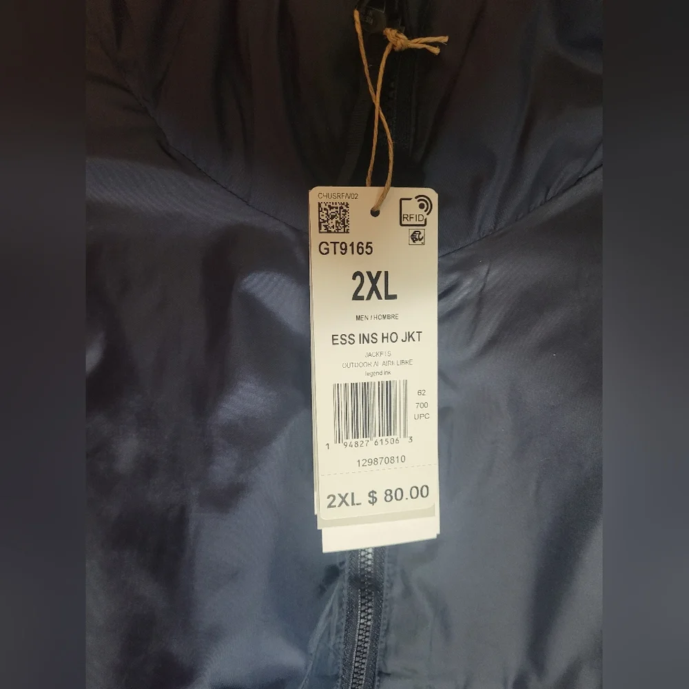 Men's adidas Core Insulated Hooded Jacket - Picture 6 of 6